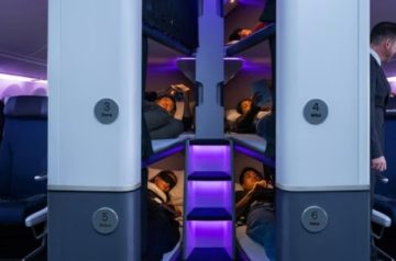 Companhia da Nova Zelândia vai oferecer ‘cápsulas de soneca’ na classe econômica, mas é proibido dormir de conchinha