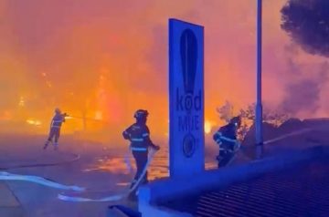 Incêndio florestal leva caos a cidade turística da Croácia e deixa um morto e 36 feridos; VÍDEO